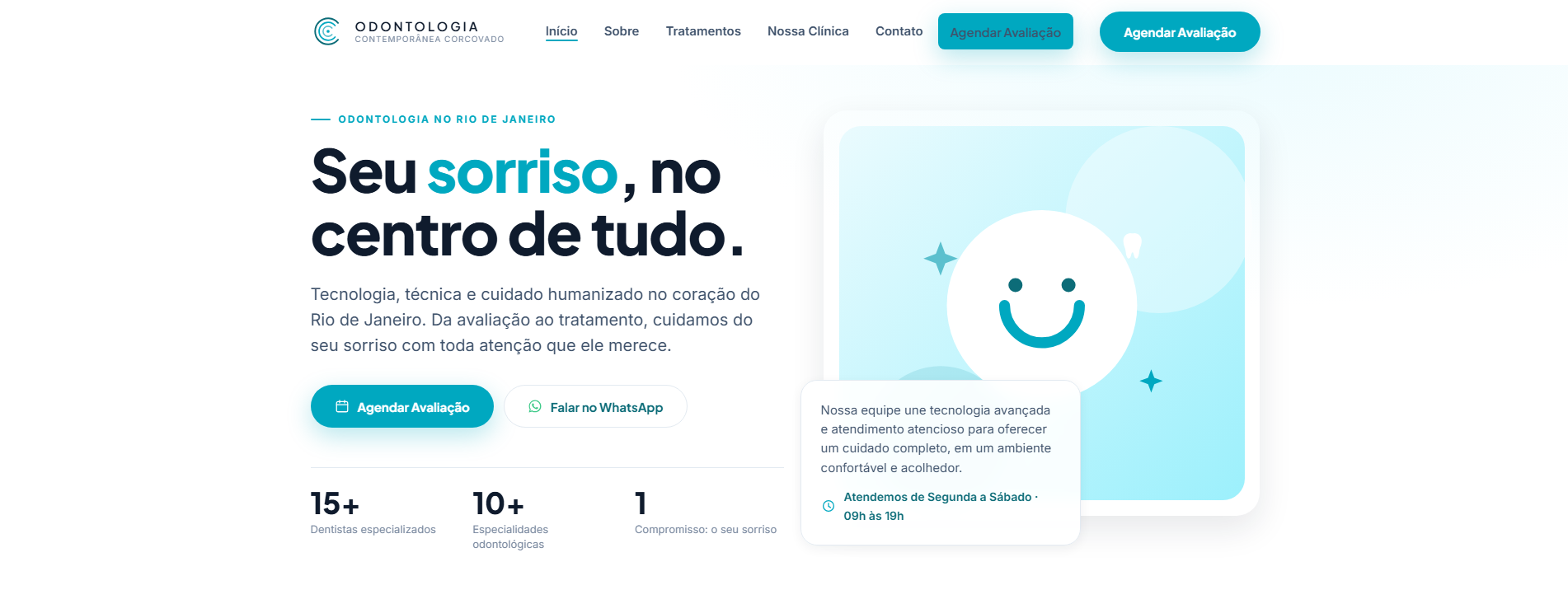 Hero do site Níveo Odontologia